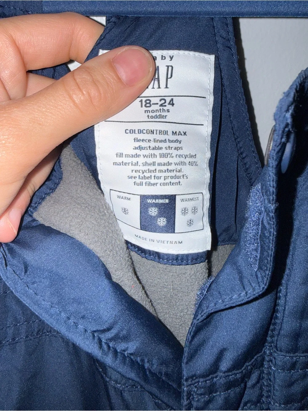 BabyGAP Navy Cold Control Max Snow Bib Overalls